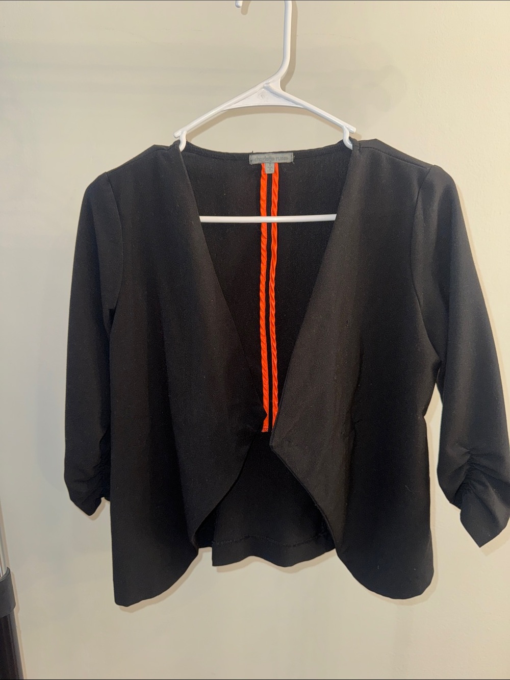 Black Open Front Jacket